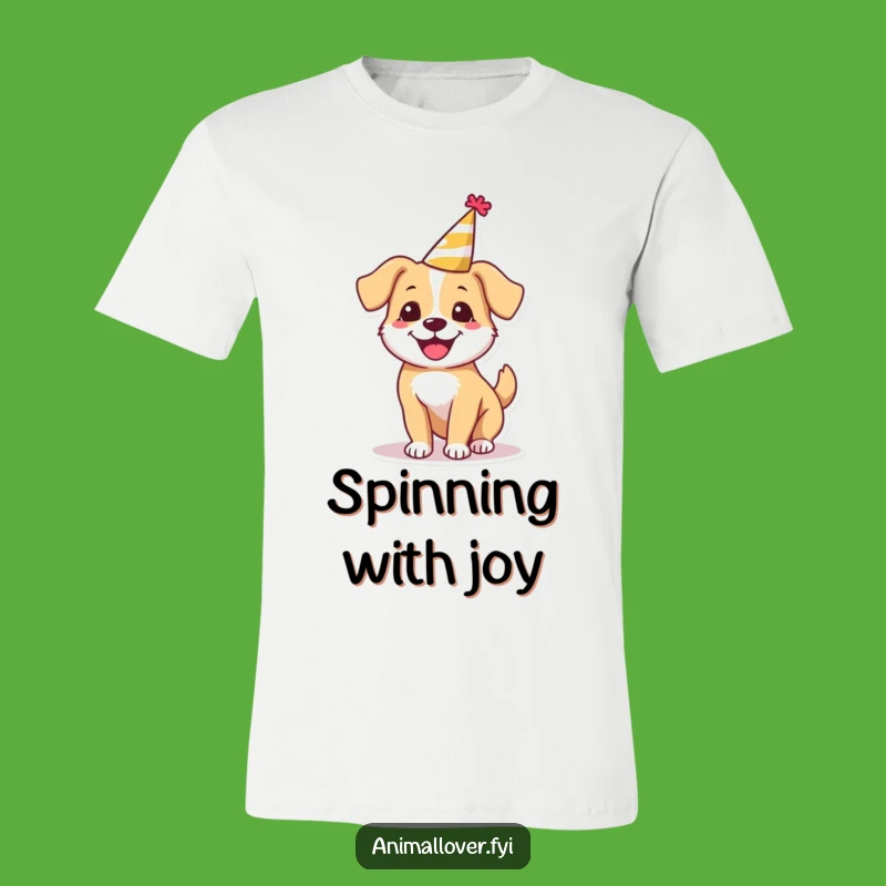 Funny Happy Dog Party T-Shirt, Wear Your Celebration with Hilarious Style