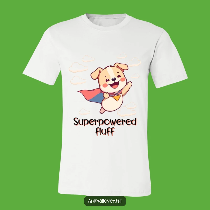 Funny Flying Dog Hero T-Shirt: Unleash Your Inner Superhero with This Hilarious Canine Apparel!
