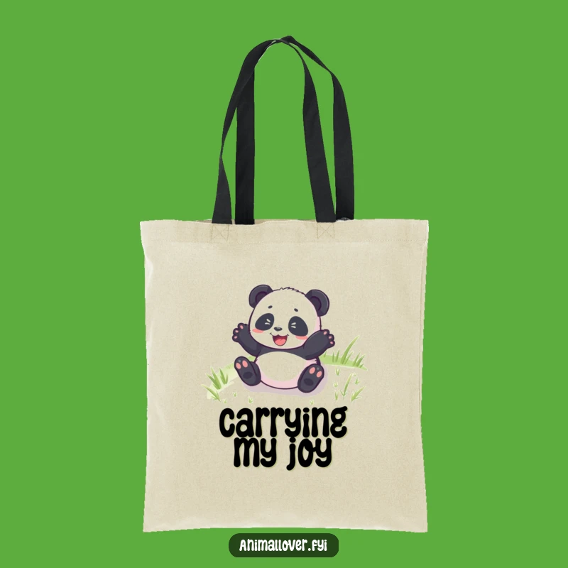Funny Panda Cub Rolling Tote Bag: Carry Your Essentials with Hilarious Charm