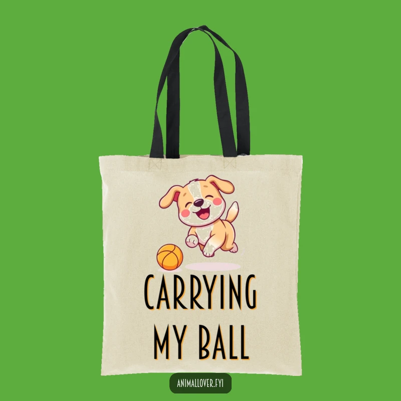 Funny Dog Chasing Tote Bag: Carry Your Day with Playful Pup Charm