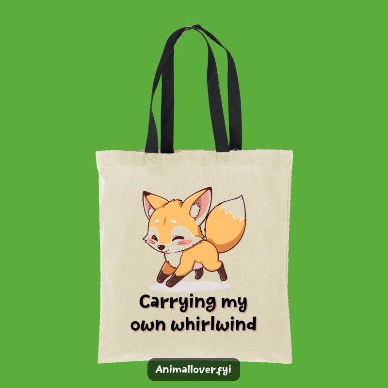 Funny Fox Tail Tote Bag: Carry Your Playfulness! Funny Gift!