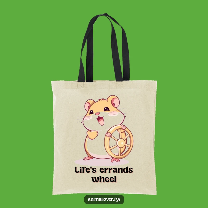 Funny Hamster Gym Tote Bag: Carry Your Motivation with Humor