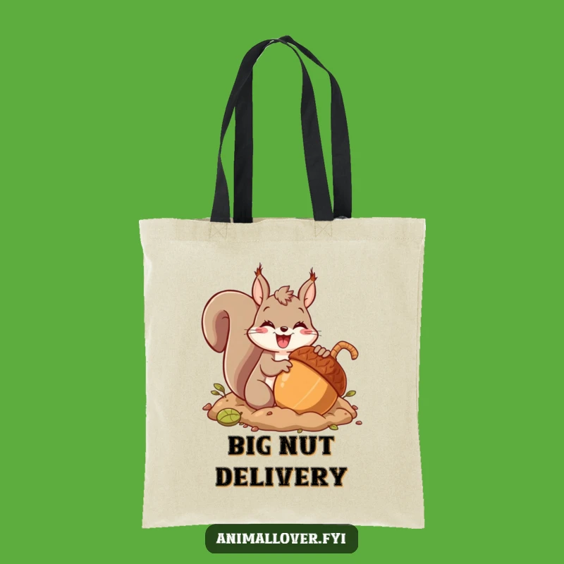 Funny Squirrel Acorn Treasure Tote Bag - Carry Your Laughs in Style