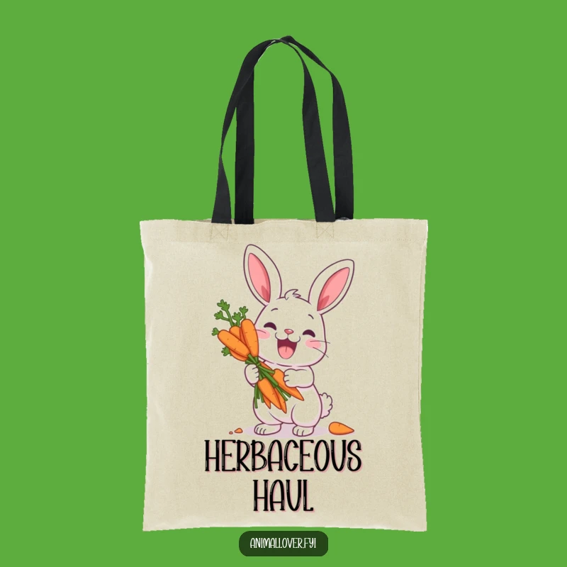 Funny Rabbit Carrot Treasure Tote Bag - Eco-Chic & Hilarious Gift