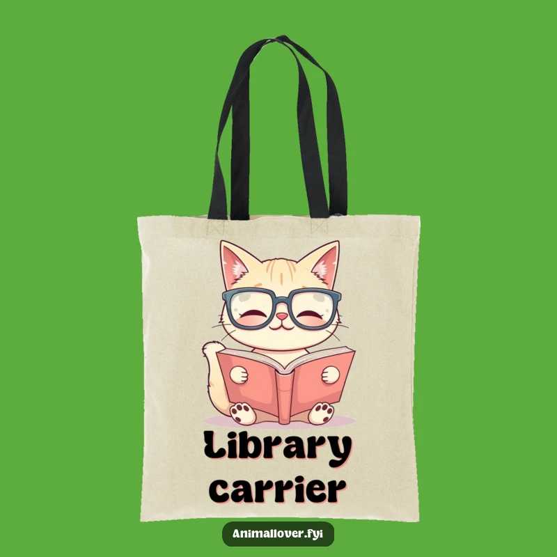 Funny Cat Librarian Tote Bag: Carry Your Books - A Hilarious Funny Gift for Bibliophiles